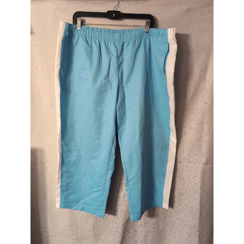 Lady Foot Locker Capri Wind Pants Size 2XL Pockets Vintage